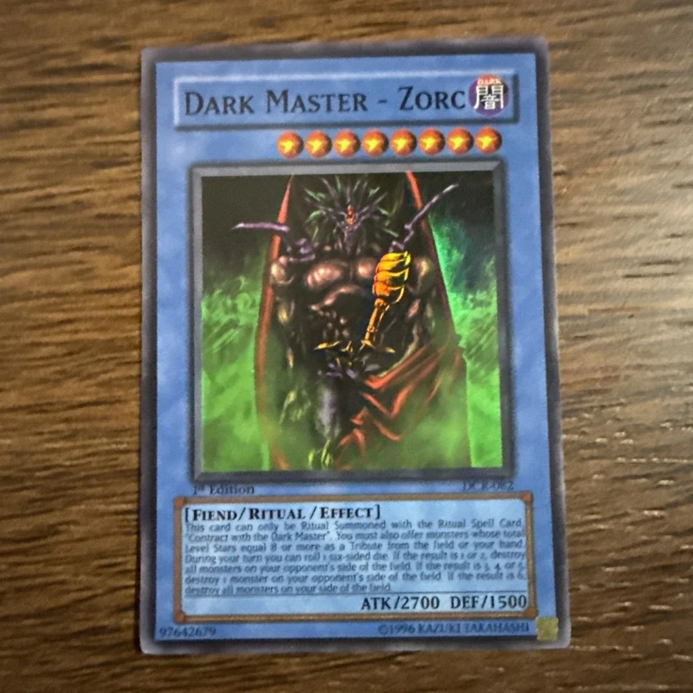 Dark Master - Zorc - DCR-EN082 - Super Rare - Unlimited 25th‎ Anniversary - 1st